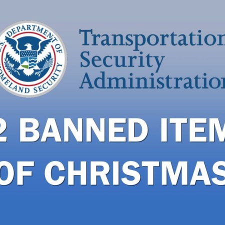 TSA Transportation Security Administration 12 Banned Items of Christmas by Reason.com